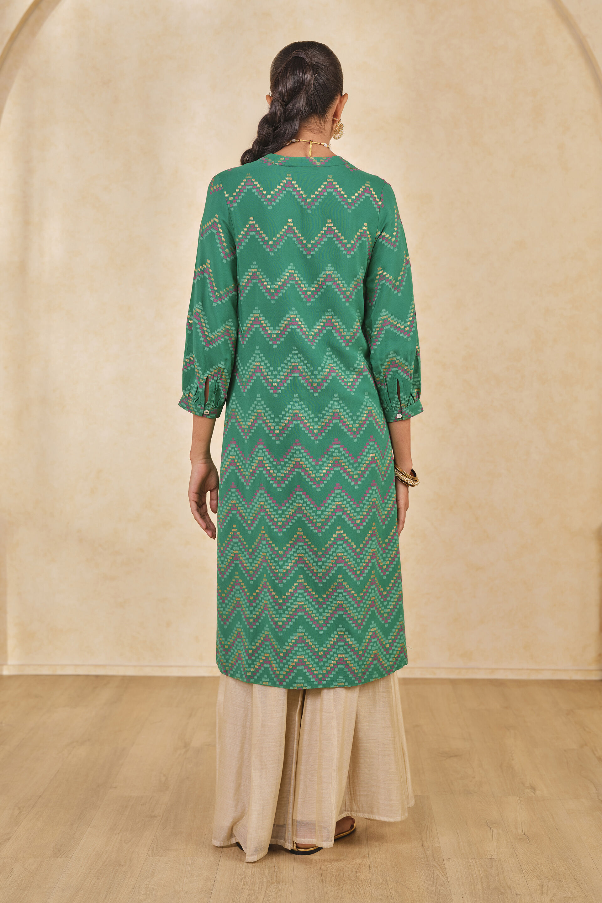 The Deewani Kurta, Green, image 5